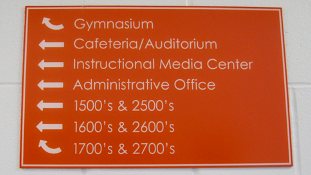 Wayfinding and informational sign