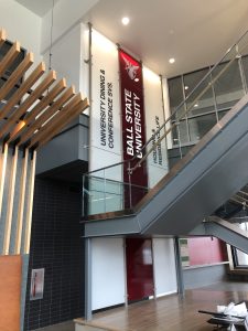 Ball State University digital graphics and signs